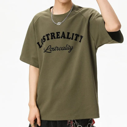 Y2K Baggy "Lost Reality" Graphic T Shirt