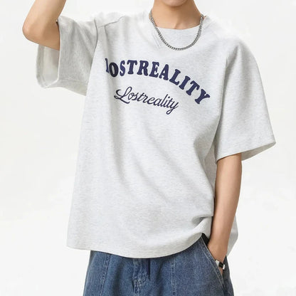Y2K Baggy "Lost Reality" Graphic T Shirt