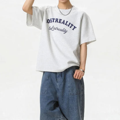 Y2K Baggy "Lost Reality" Graphic T Shirt