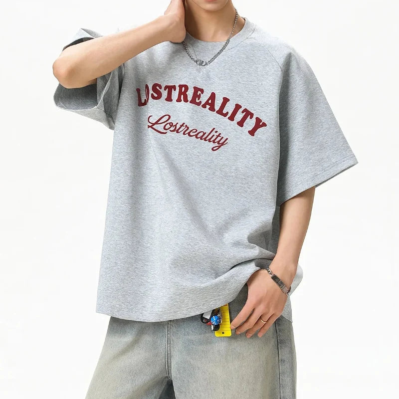 Y2K Baggy "Lost Reality" Graphic T Shirt