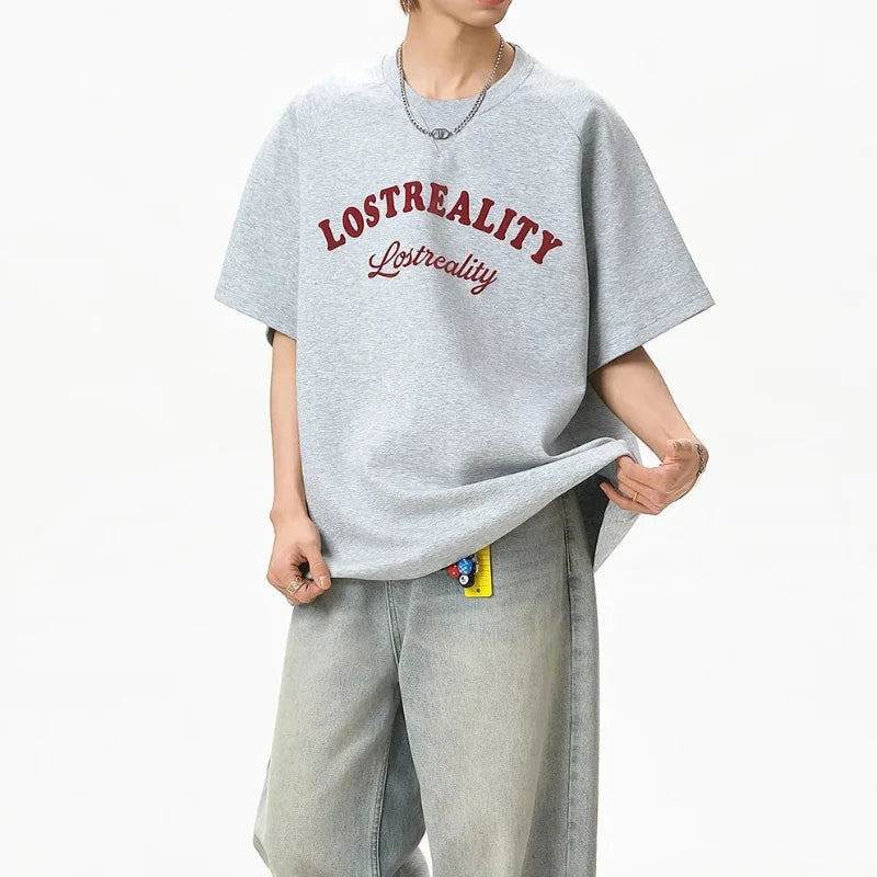 Y2K Baggy "Lost Reality" Graphic T Shirt