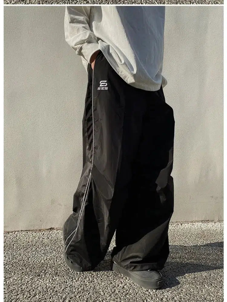 Y2K Baggy Shell Joggers Trousers