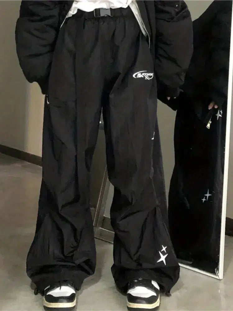 Y2K Baggy Star Joggers Trousers