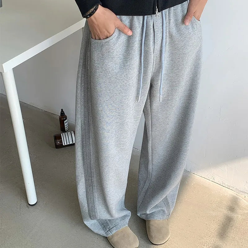 Y2K Baggy Straight Leg Sweatpant Joggers Trousers