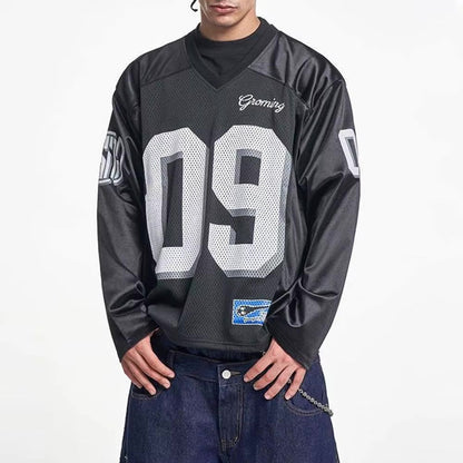 Y2K Black And White Long Sleeve Jersey