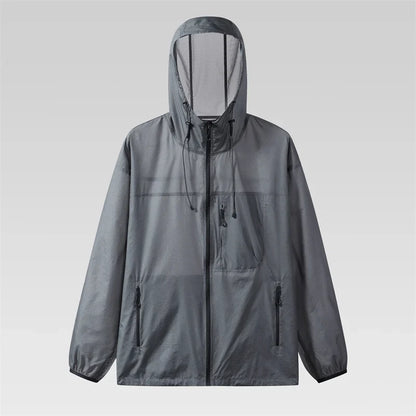 Y2K Block Zip Up Hiking Windbreaker