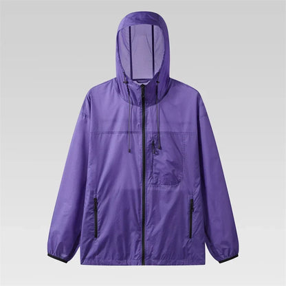 Y2K Block Zip Up Hiking Windbreaker