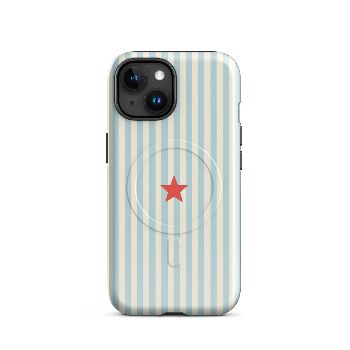 Y2K Blue Striped MagSafe Case