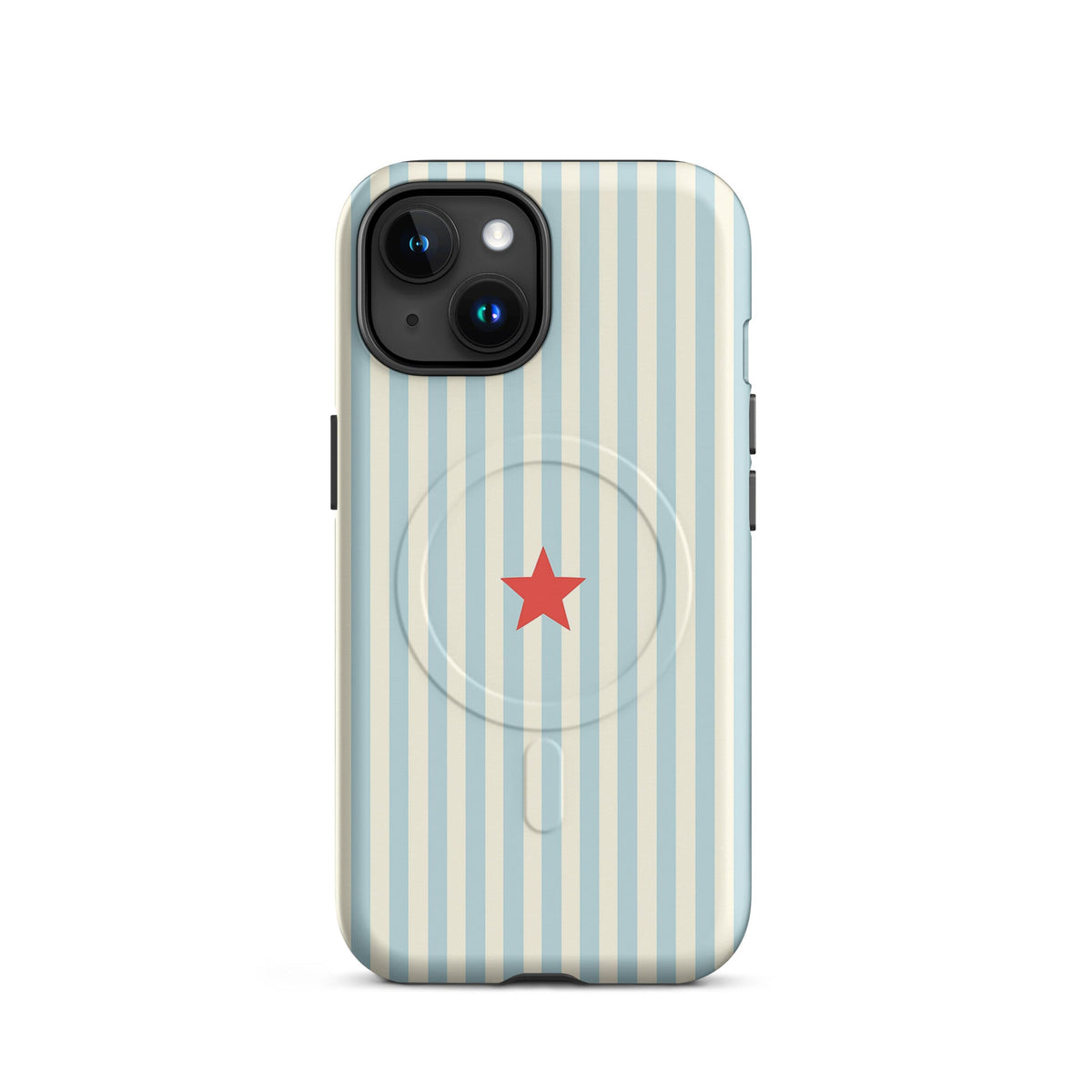 Y2K Blue Striped MagSafe Case