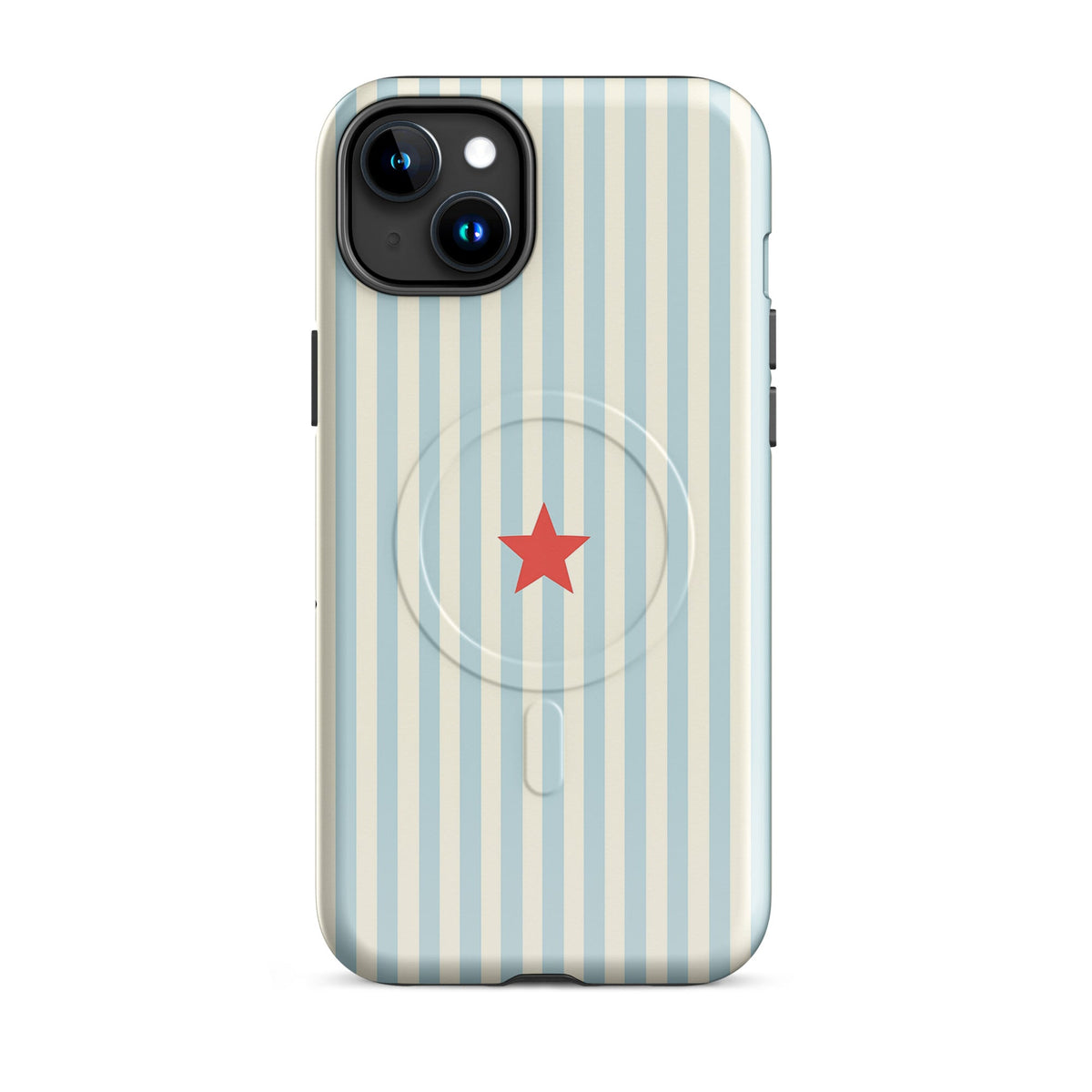 Y2K Blue Striped MagSafe Case