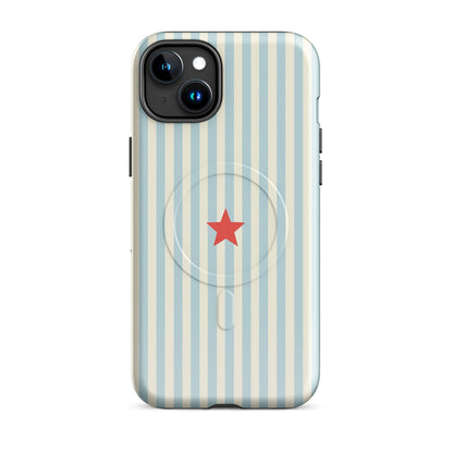 Y2K Blue Striped MagSafe Case