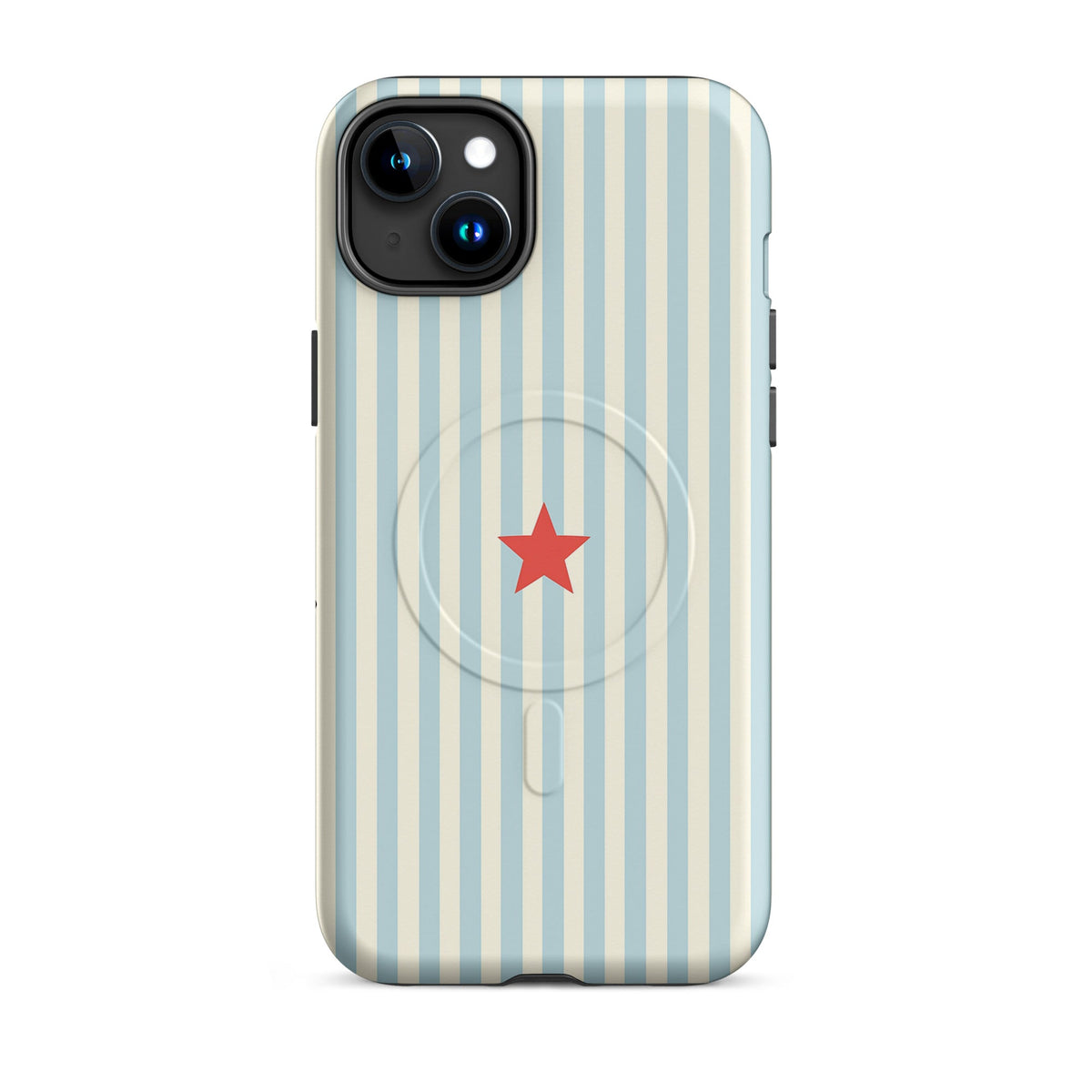 Y2K Blue Striped MagSafe Case