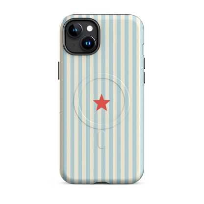 Y2K Blue Striped MagSafe Case