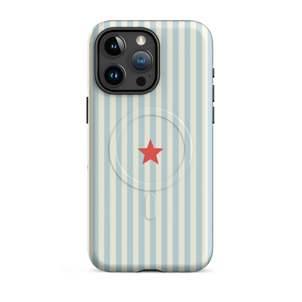 Y2K Blue Striped MagSafe Case