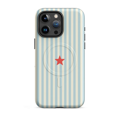 Y2K Blue Striped MagSafe Case