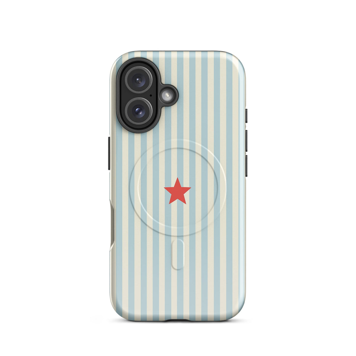 Y2K Blue Striped MagSafe Case