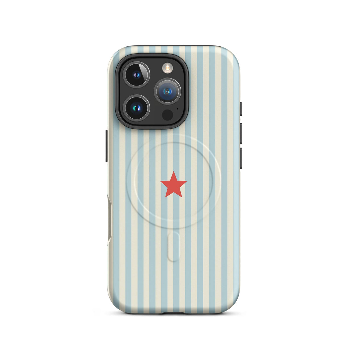 Y2K Blue Striped MagSafe Case