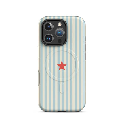 Y2K Blue Striped MagSafe Case