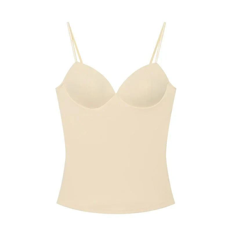 Y2K Bodycon Backless Low Cut Crop Top