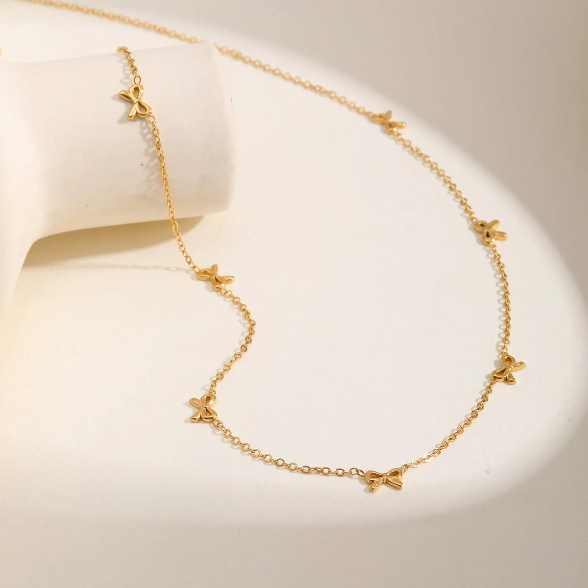 Y2K Bow Charms Necklace