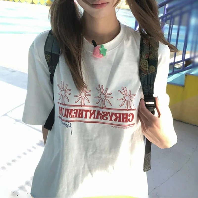 Y2K "CHRYSANTHEMUM" Graphic T Shirt
