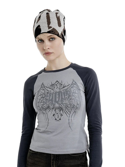 Y2K Camo 40 Graphic Beanie