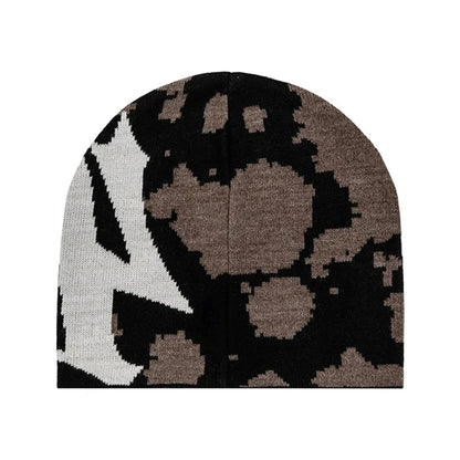 Y2K Camo 40 Graphic Beanie