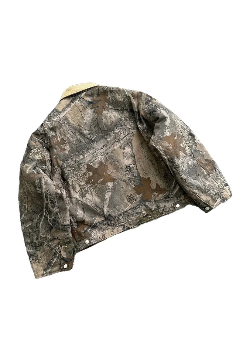 Y2K Camo Bomber Jacket