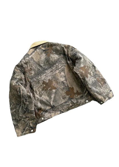 Y2K Camo Bomber Jacket