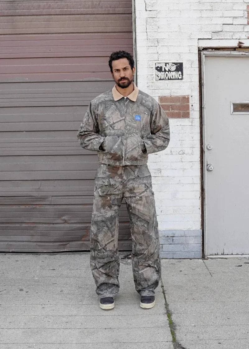 Y2K Camo Bomber Jacket