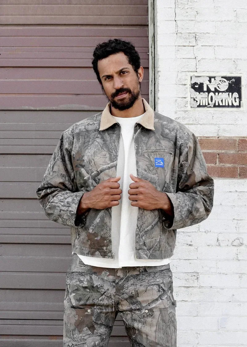 Y2K Camo Bomber Jacket