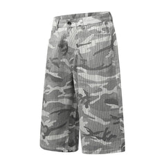 Y2K Camouflage Rhinestone Baggy Shorts Jorts