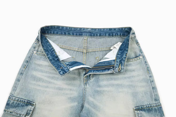 Y2K Cargo Denim Jean Shorts Jorts