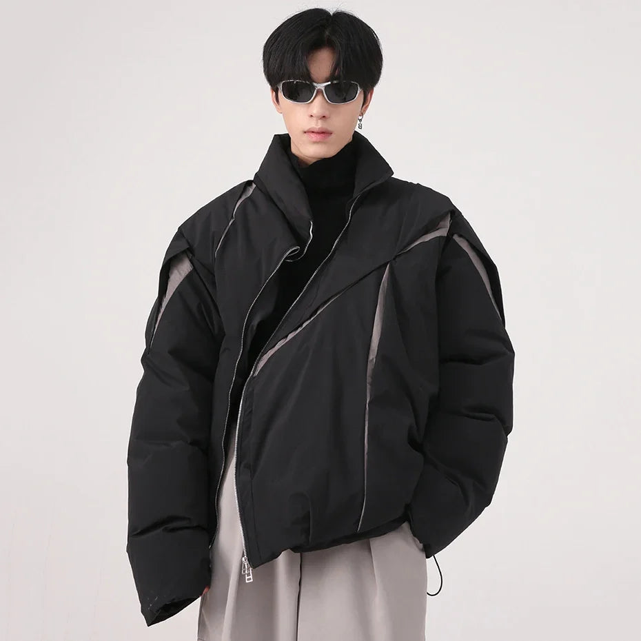 Y2K "Carved Apart" Padded Coat