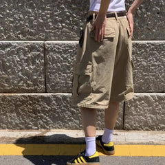 Y2K Casual High Waist Cargo Jorts