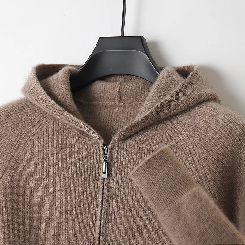 Y2K Casual Long Sleeve Hooded Cardigan