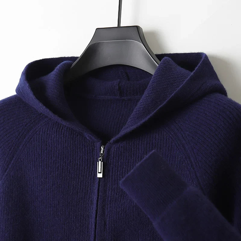 Y2K Casual Long Sleeve Hooded Cardigan