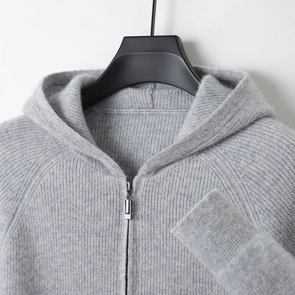 Y2K Casual Long Sleeve Hooded Cardigan