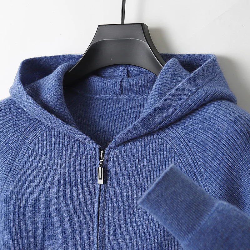 Y2K Casual Long Sleeve Hooded Cardigan