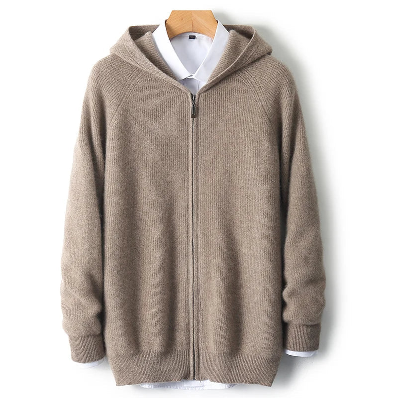 Y2K Casual Long Sleeve Hooded Cardigan