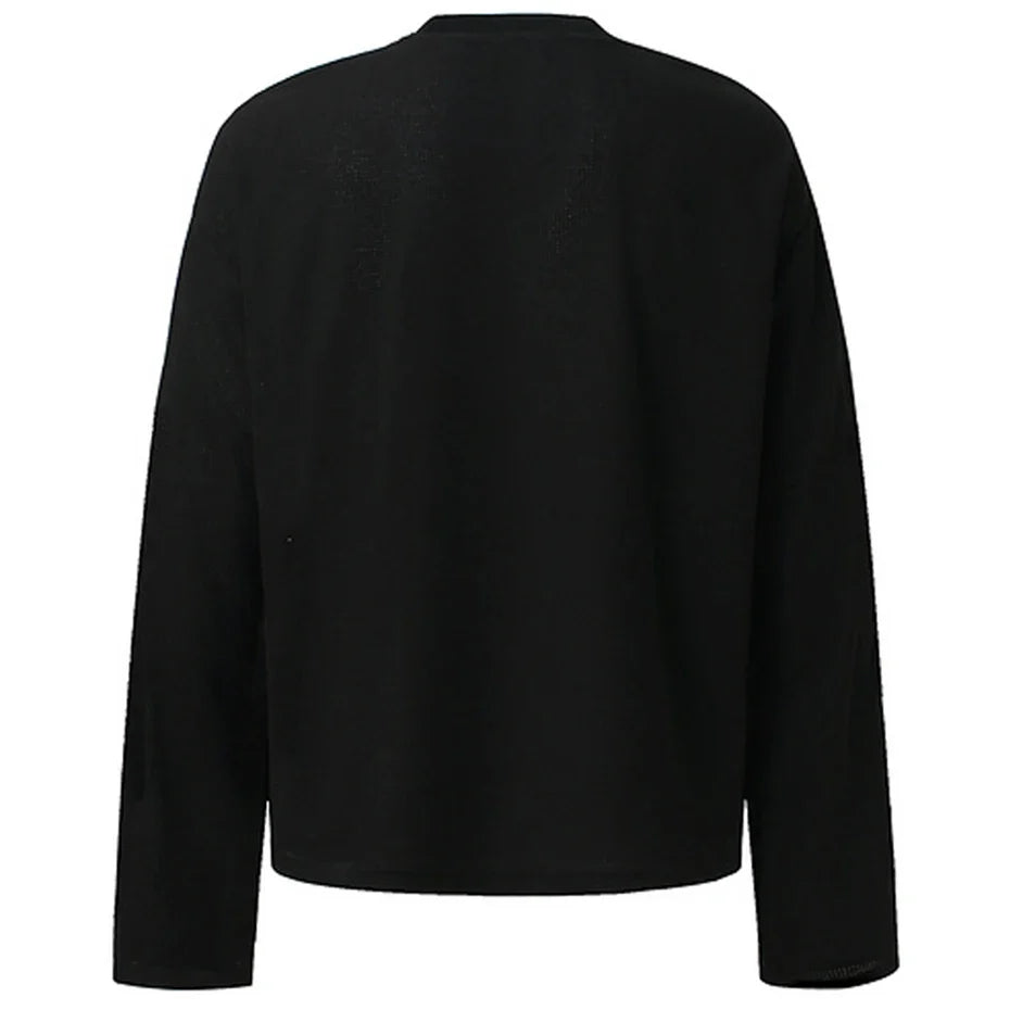 Y2K Cat Eyes Graphic Long Sleeve Top