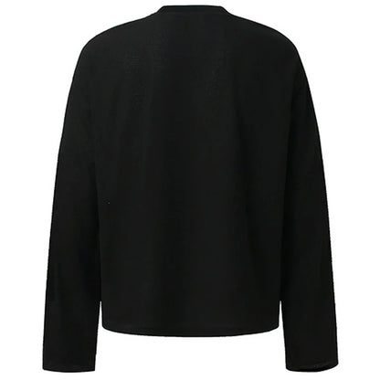 Y2K Cat Eyes Graphic Long Sleeve Top