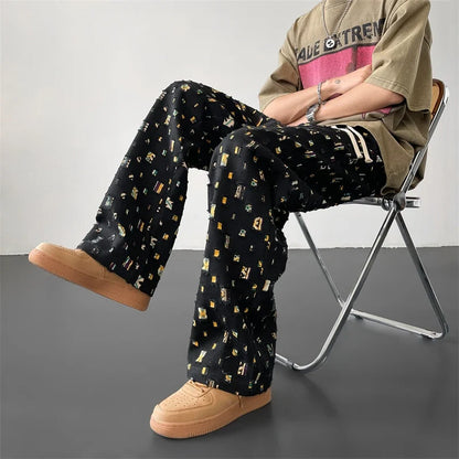 Y2K Checker Plaid Sweatpants Jogger Trousers
