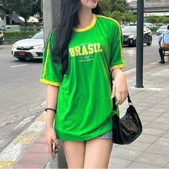 Y2K Classic Brazil Graphic T Shirt