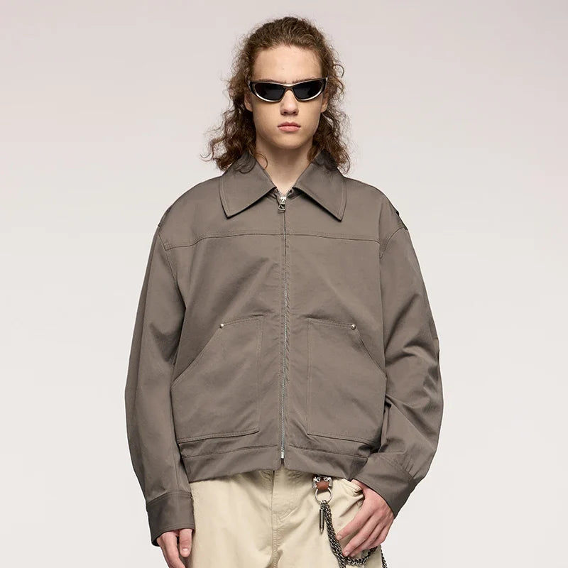 Y2K Cropped Cargo Jacket