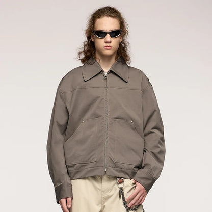 Y2K Cropped Cargo Jacket