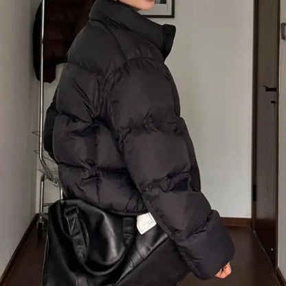 Y2K Cropped Womens Padded Puffer Jacket