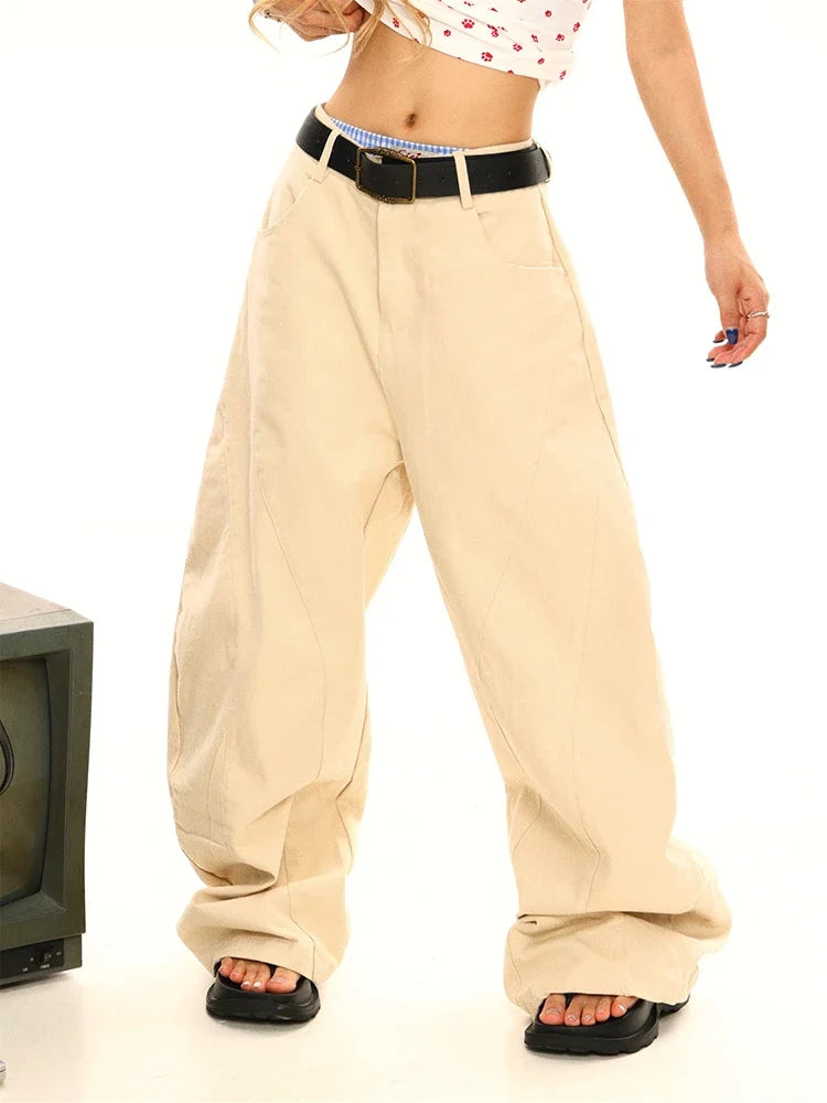 Y2K Curved Boyfriend Fit Barrel Jeans