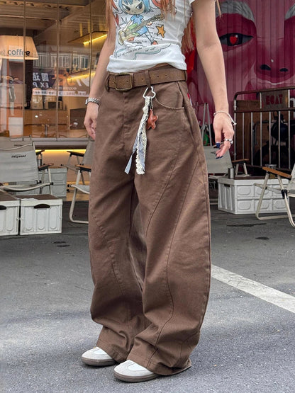 Y2K Curved Boyfriend Fit Barrel Jeans