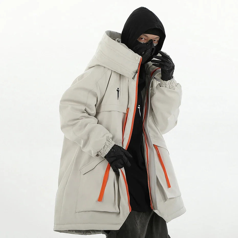 Y2K Cyber Tactical Parka Coat Jacket